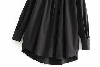 Dames Blouse Elegante Oversized met Strikkoord Stijlvol