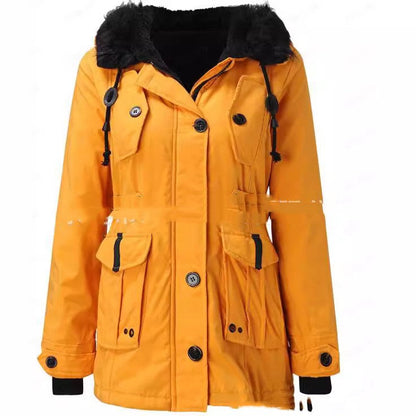 Dames Winterjas Waterdicht met Capuchon en Bontkraag - Mode Vibes