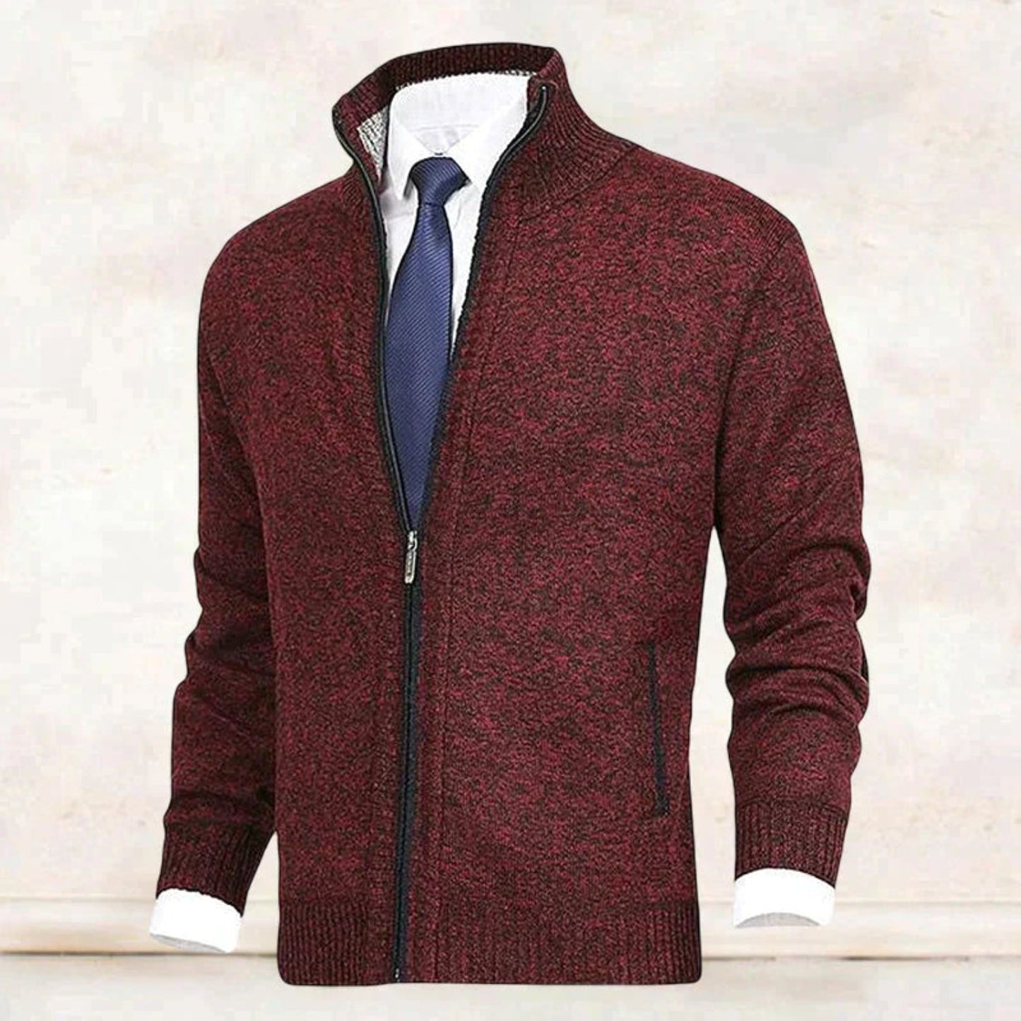 Heren Vest Warm Wolmix voor Herfst en Winter