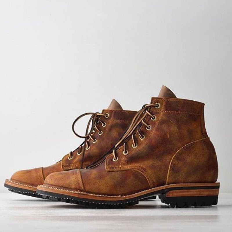 Heren Veterschoenen Enkelhoog met Gripzool