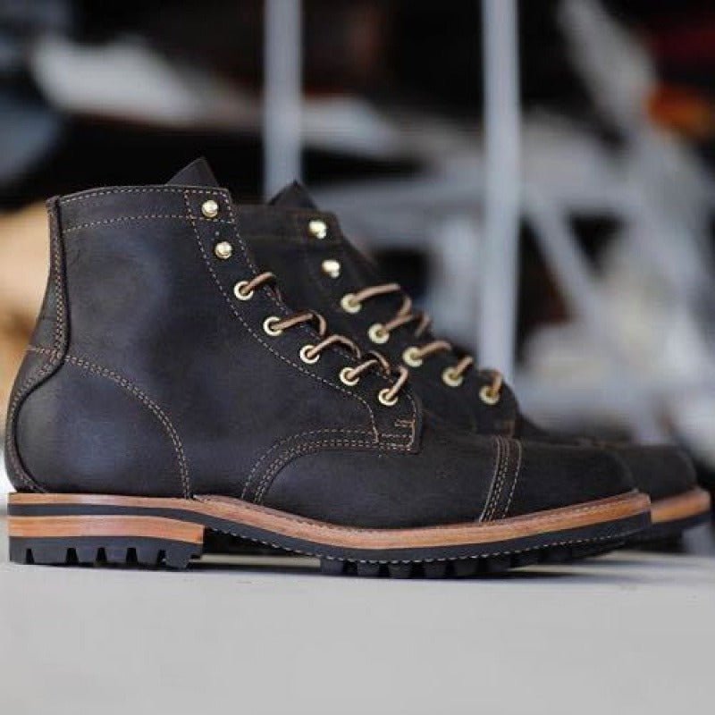 Heren Veterschoenen Enkelhoog met Gripzool