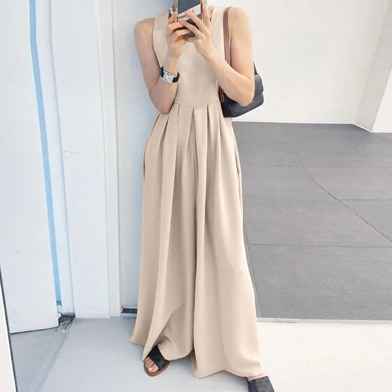 Plus Size Jumpsuit Modieus Comfortabel Zomerjurk voor Vrouwen - Mode Vibes