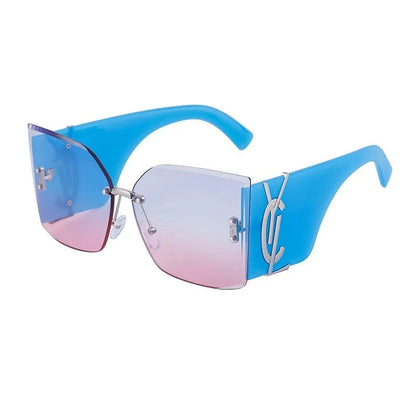 Randloze Zonnebril Trendy Design voor Dames