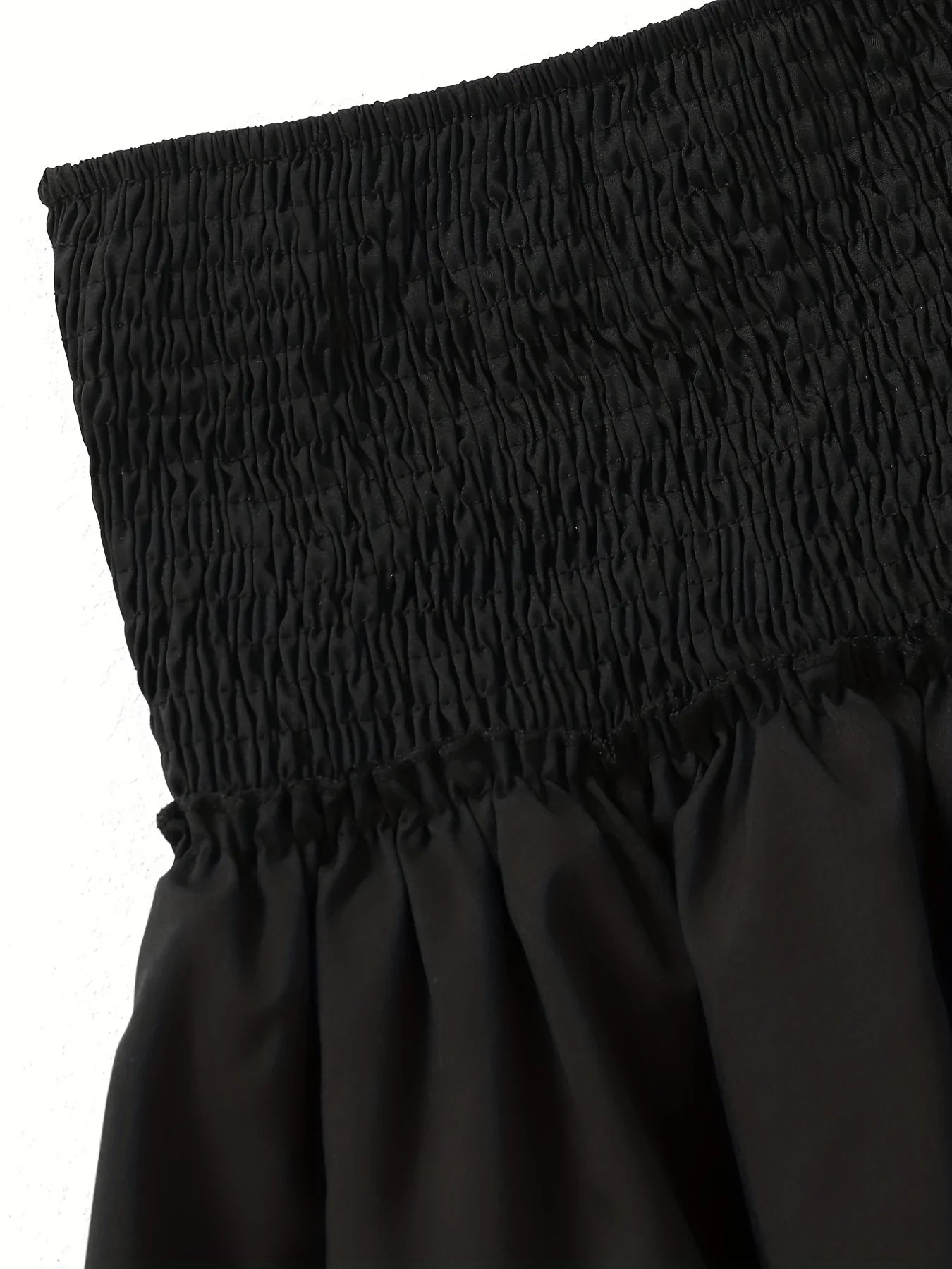 Modieuse Rok met Geplooide Taille en Gelaagde Zoom