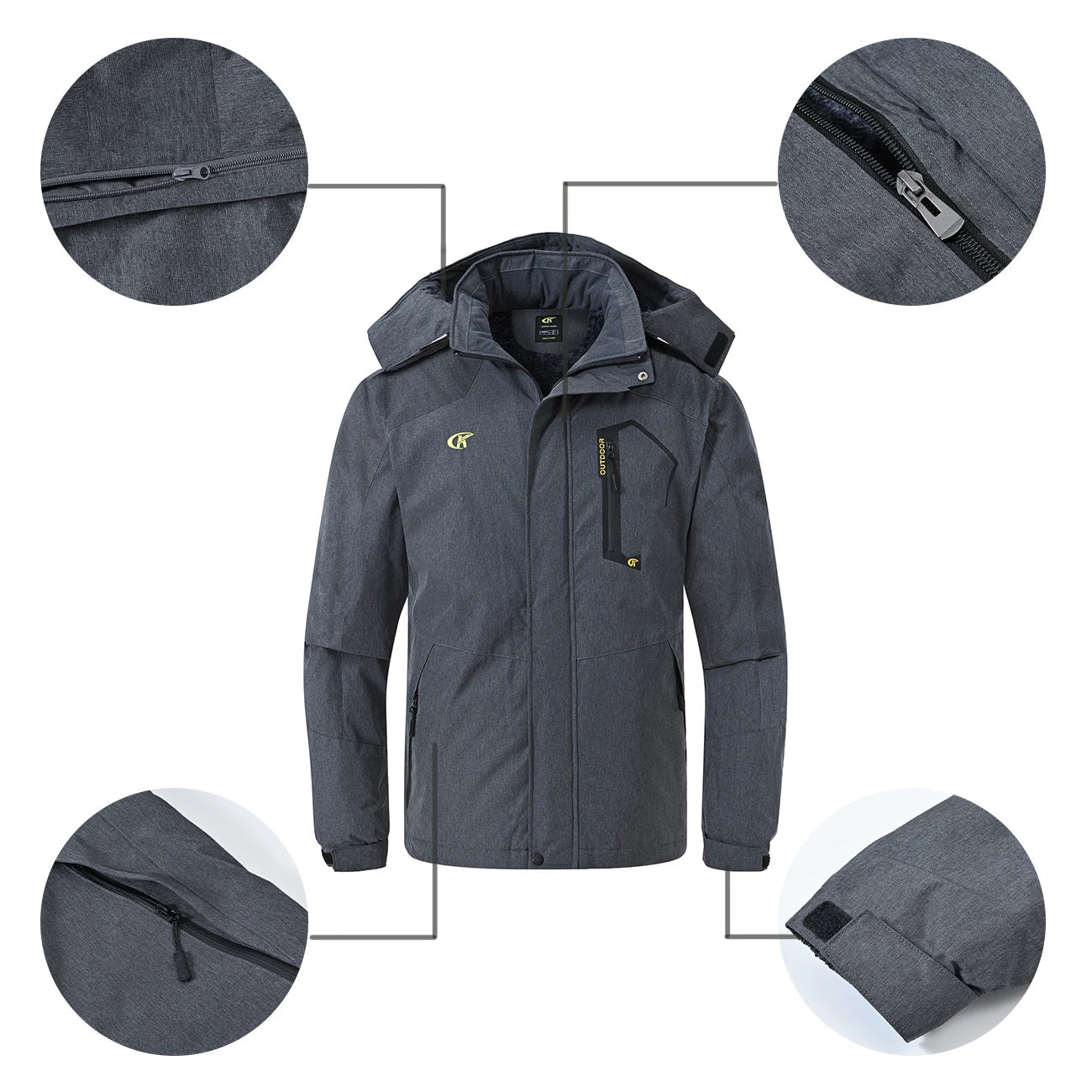 Waterdichte Snowboardjas Warm en Waterproof voor Skien en Snowboarden