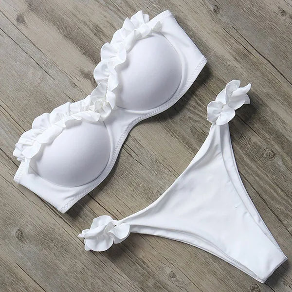 Strapless Bikini Jungle Look Sexy Dame