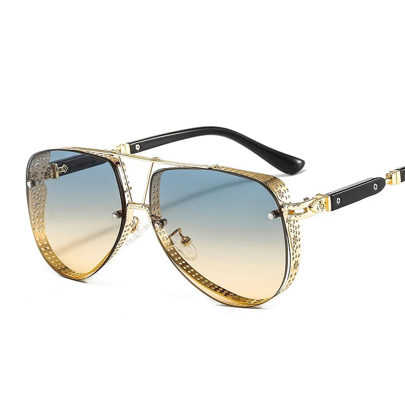 Luxe Ovale Zonnebril voor Vrouw Mode