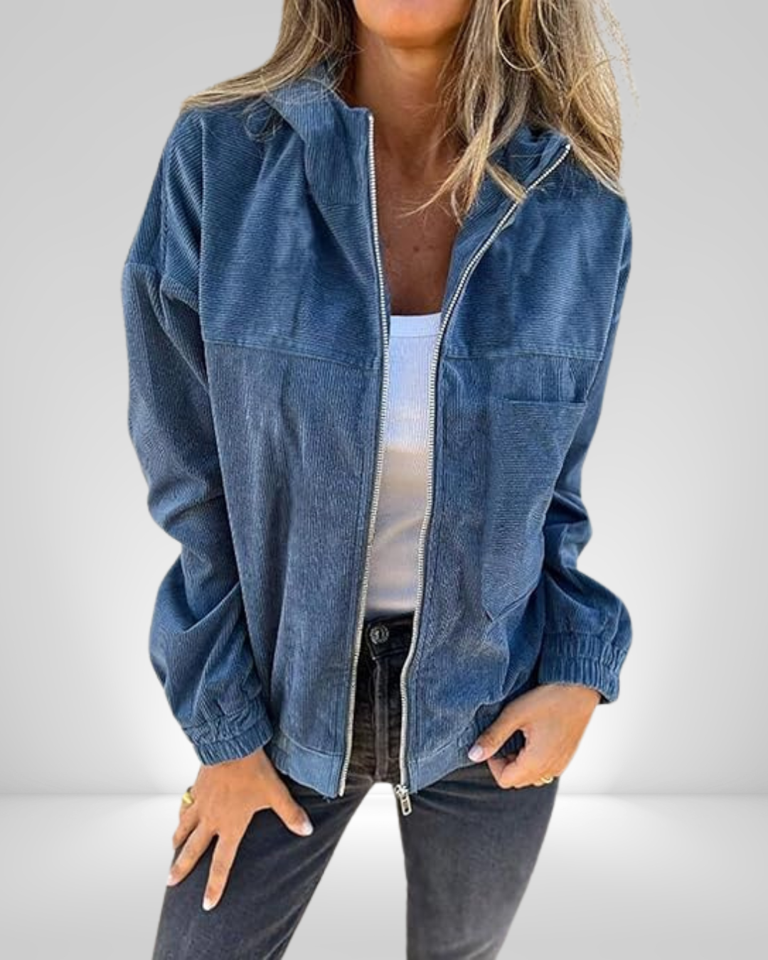 Dames Vest Velours Zachte Pasvorm Tijdloos - Mode Vibes
