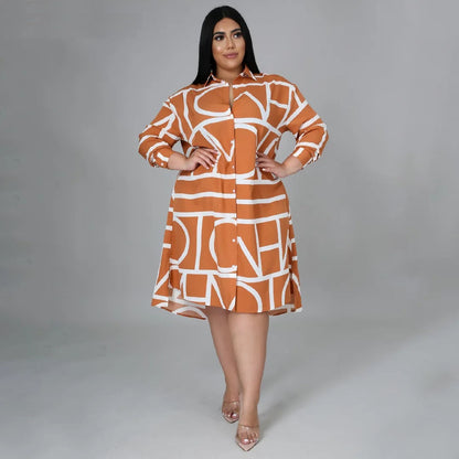 Plus-Size Jurk Casual en Uniek voor Vrouw - Mode Vibes