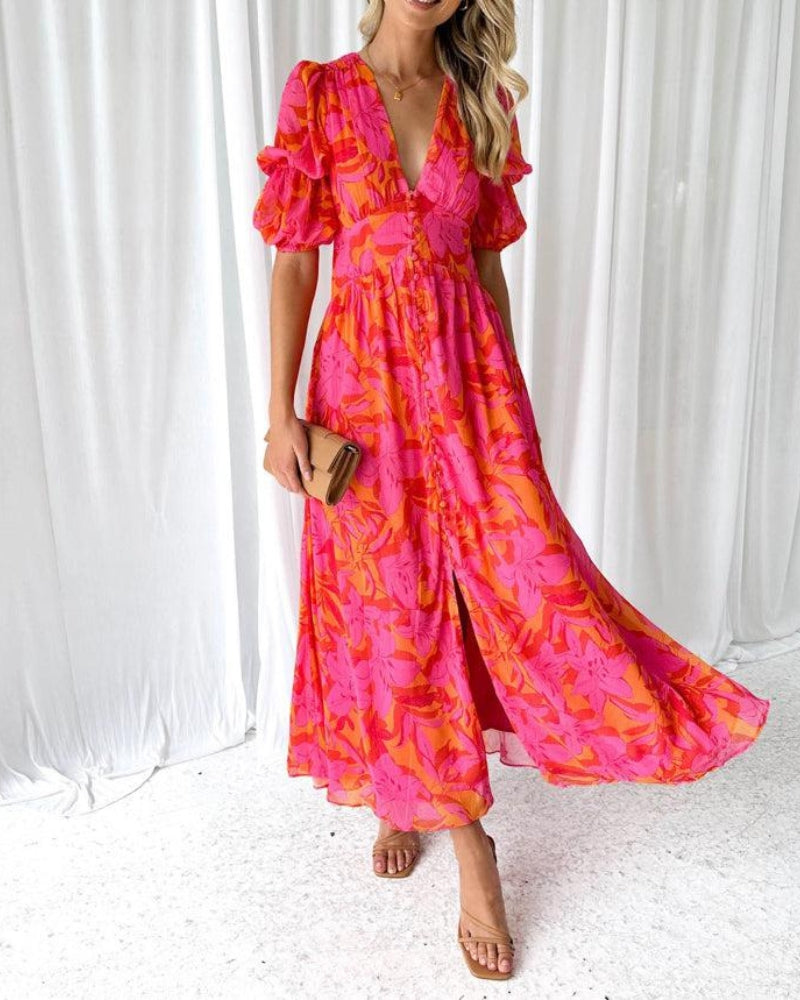 Alana | Maxi abito floreale