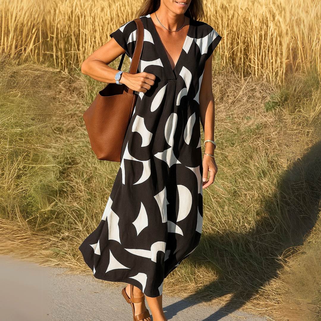 Dames Maxi-jurk Lichtgewicht Losvallend Model