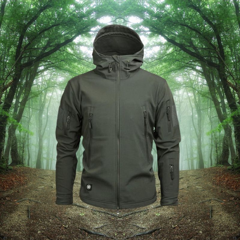 Waterdichte Heren Outdoor Jas – Winddicht & Functioneel met Antidiefstaltassen
