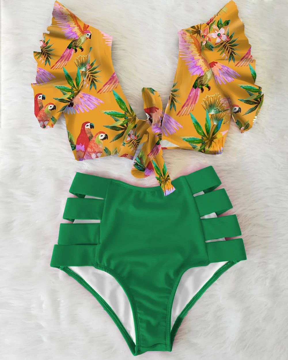 Tropische Bikini Eline Mode Kleurrijk Zomerbadpak