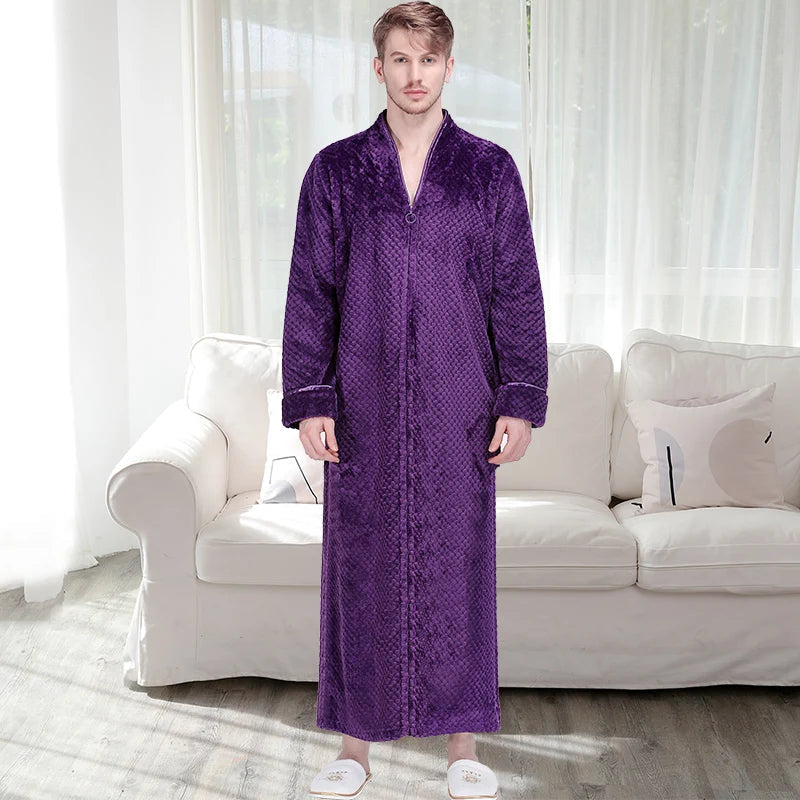 Luxe Fleece Badjas Zacht en Warm voor Dames en Heren
