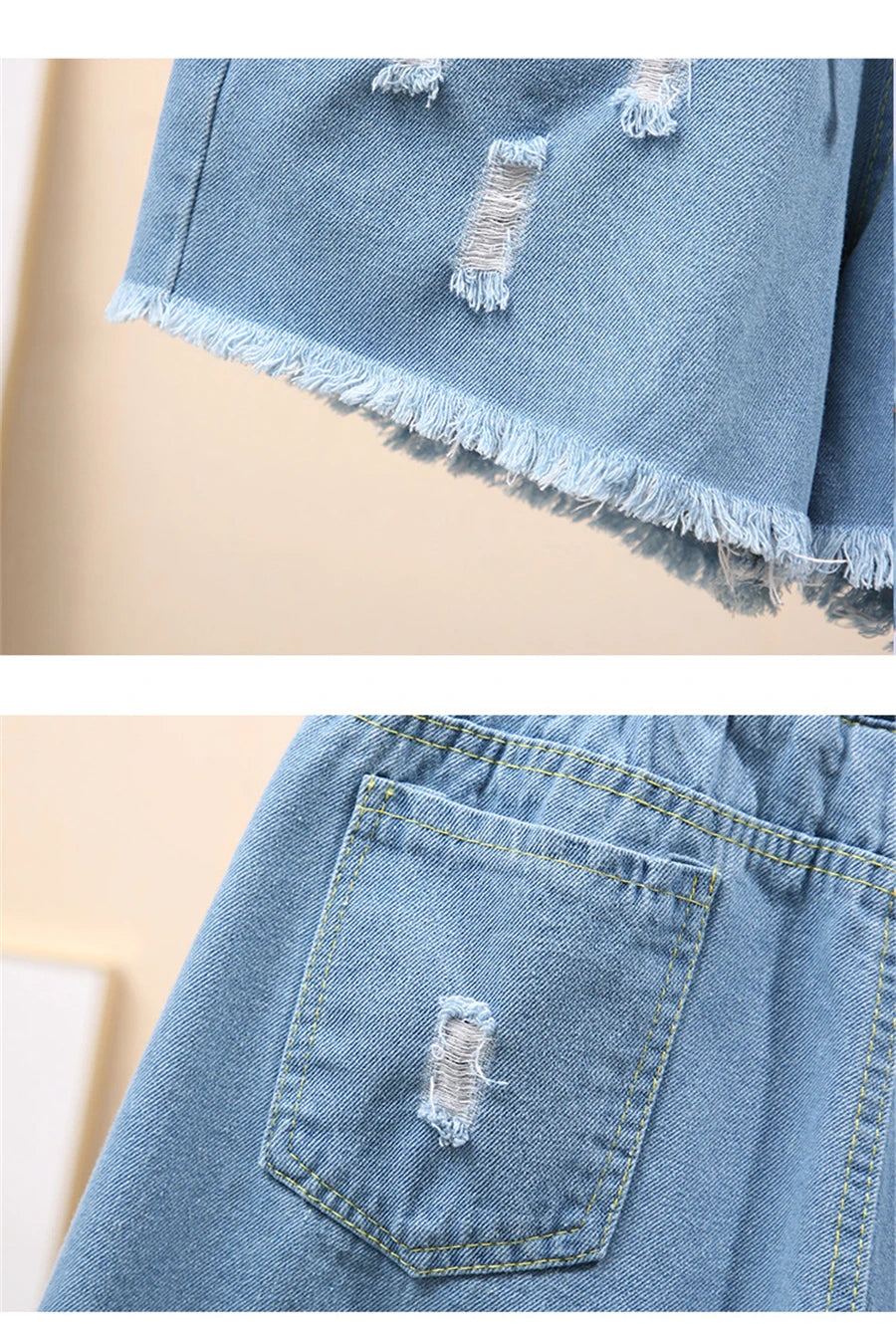 Plus Size Jeans Short Casual Stijlvol Zomerbroek