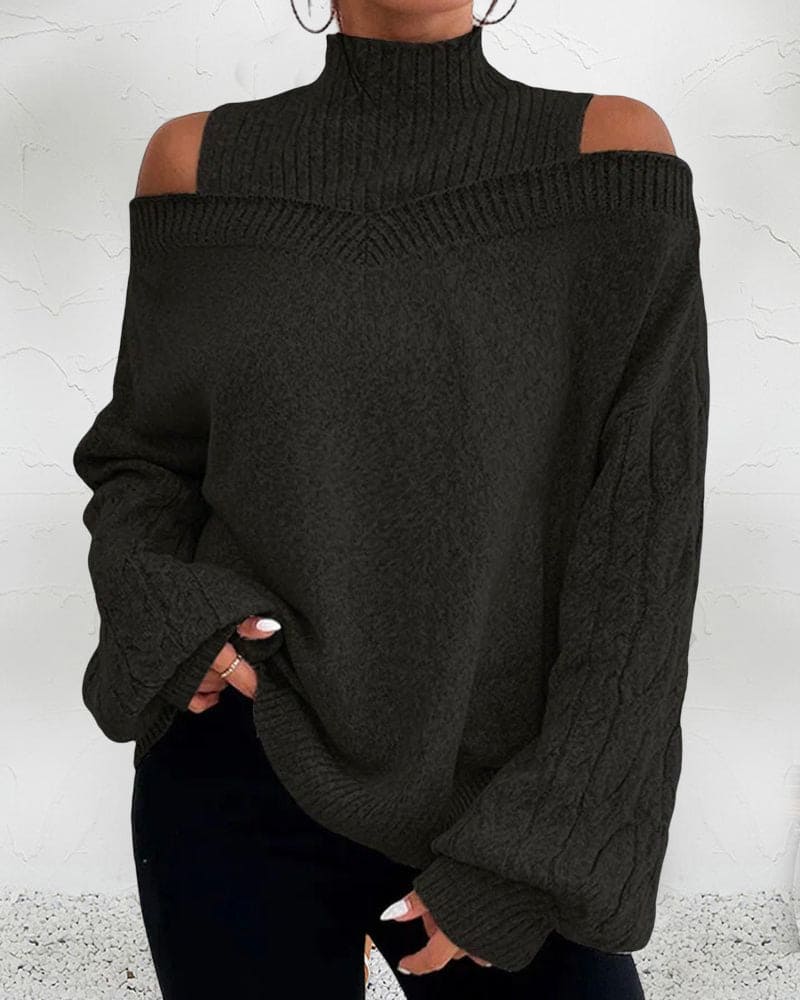 Vrouwelijke Losse Trui Casual Stijl