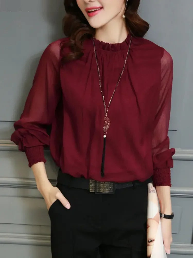 Vrouwelijke Casual Blouse Yara Mode Stijlvol
