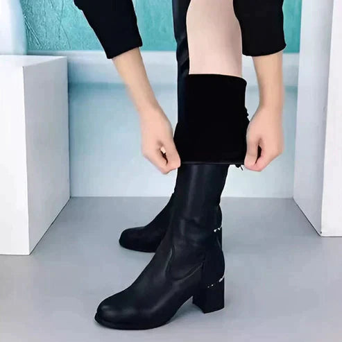 Leren Overknee Laarzen Warm en Comfortabel