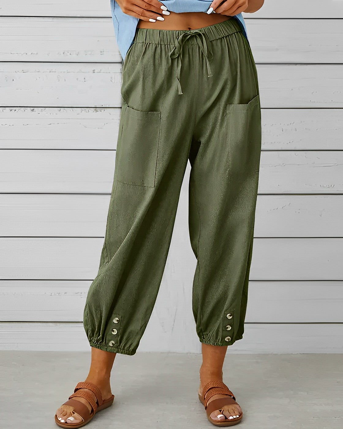 Wijde Hoge Taille Broek Comfortabel Zwart