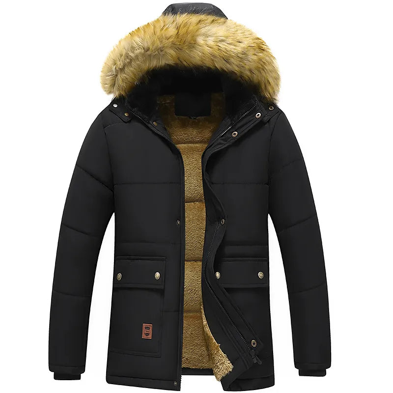 Herense Winterparka met Capuchon Warm en Waterdicht