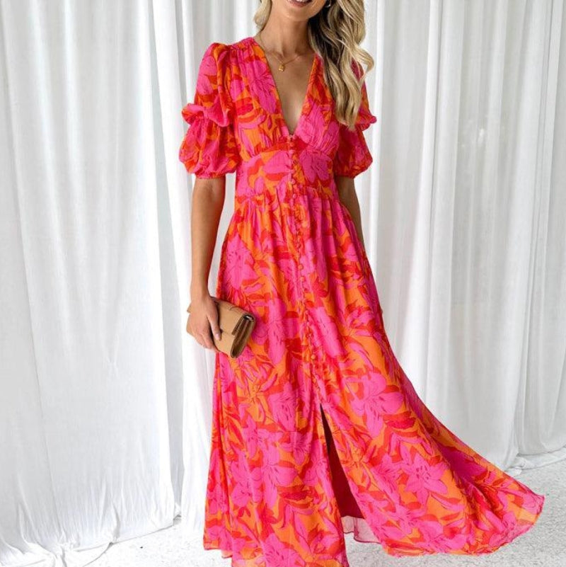 Dames Maxi-jurk Elegant Model - Mode Vibes
