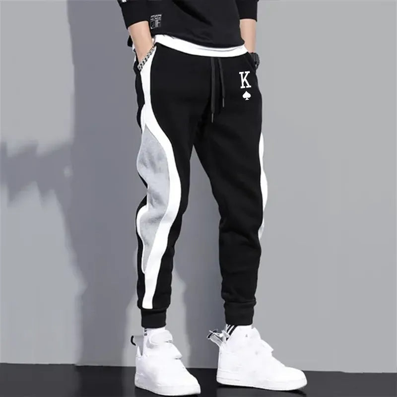 Joggingbroek Zwart Grijs Urban Sportieve Broek voor Mannen