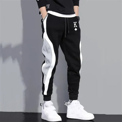 Joggingbroek Zwart Grijs Urban Sportieve Broek voor Mannen
