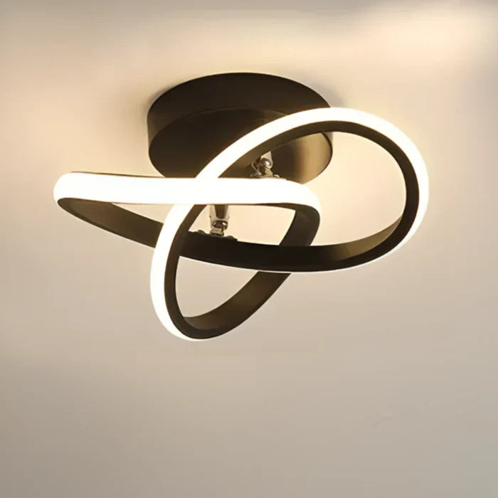 LED Plafondlamp Dubbel Ring Design Modern Dimbaar