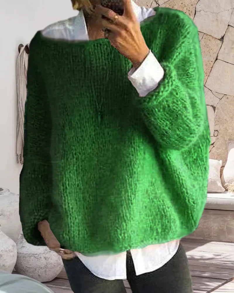 Off-shoulder Trui Bontgekleurd Zacht dames