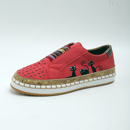 Retro Casual Schoenen Plat voor Dagelijks Gebruik