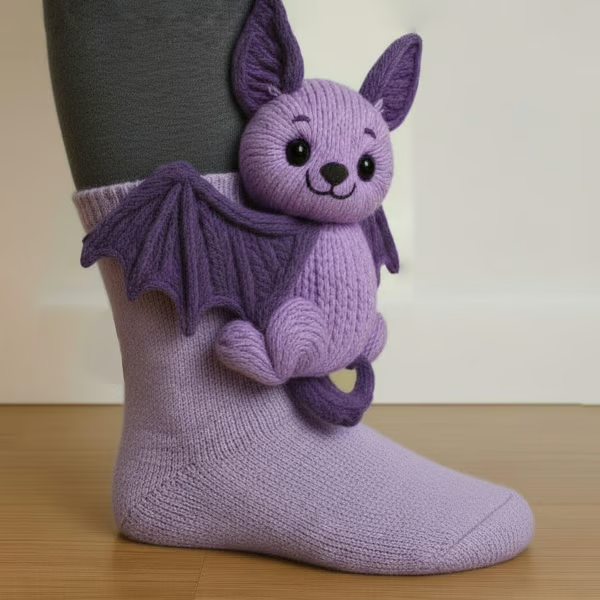 Dames Gebreide 3D Dierensokken voor Binnen