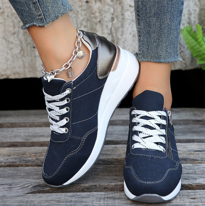 Dames Comfortabele Wandelschoenen met Steun en Goede Demping