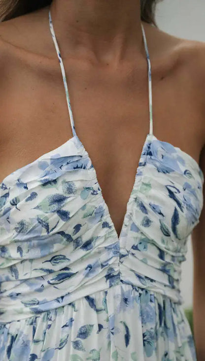 Fleurige Maxi Jurk voor Vrouw Stijlvol en Comfortabel