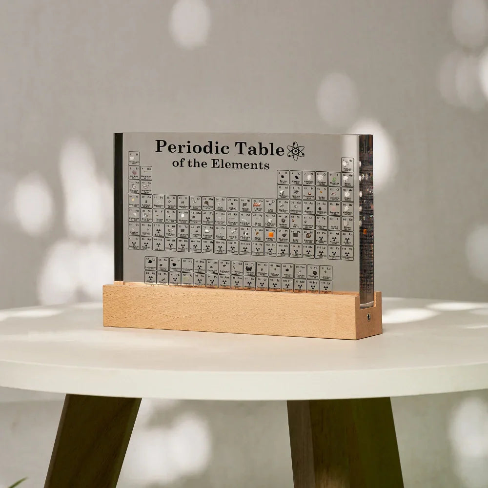 Periodieke Tabel Lamp met Echte Elementen