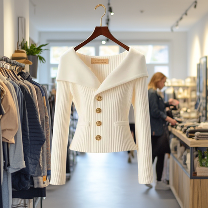 Dames Gebreid Vest Comfortabele Pasvorm