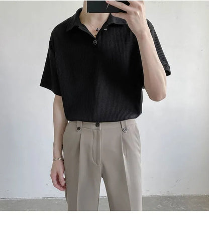 Casuele Heren Poloshirt Los Vervallen Kwaliteit