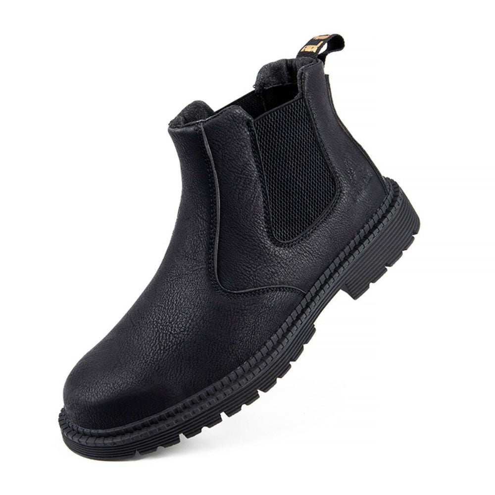 Waterdichte Werklaarzen Leren Safety Schoenen - Mode Vibes