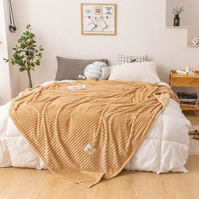 Zachte Flanellen Deken Warm en Comfortabel voor Herfst en Winter