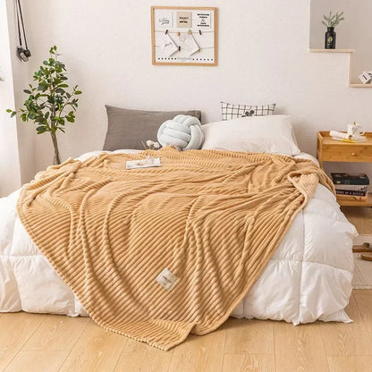 Zachte Flanellen Deken Warm en Comfortabel voor Herfst en Winter