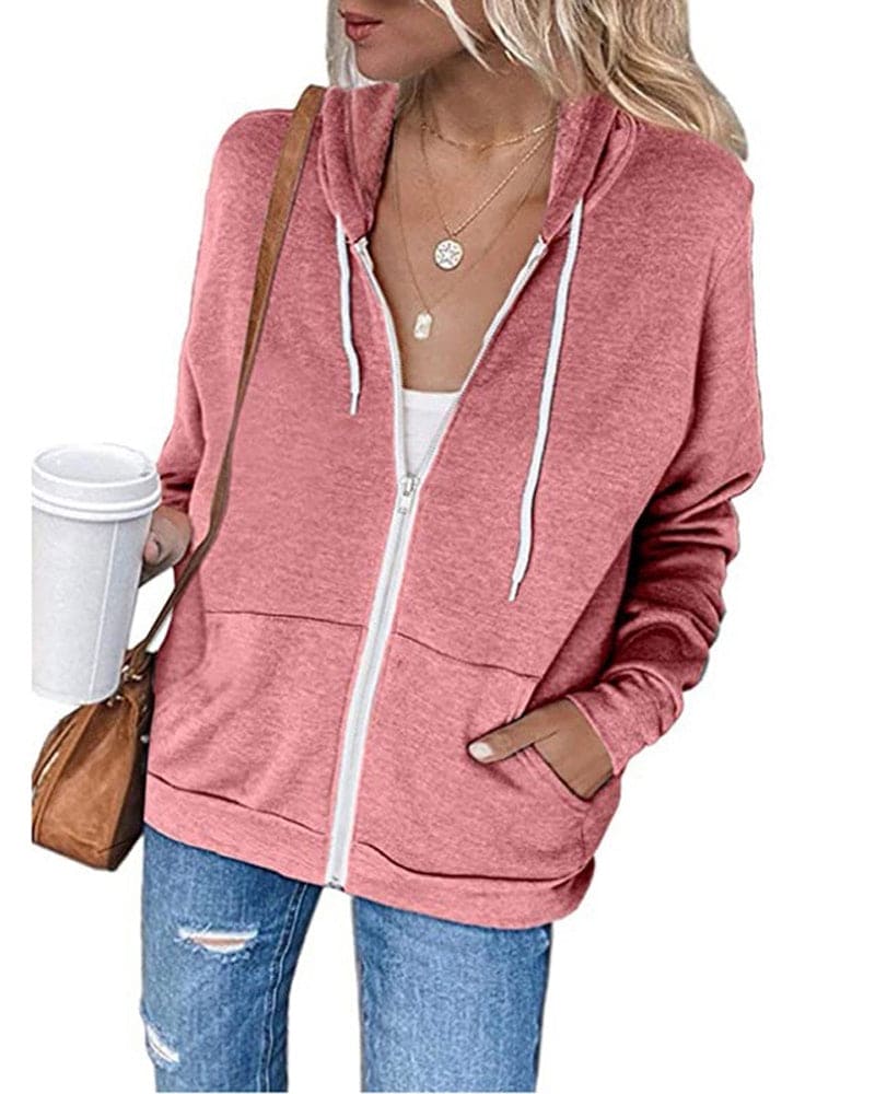 Dames Zipped Hoodie Mila - Zacht en Warme Sweatshirt