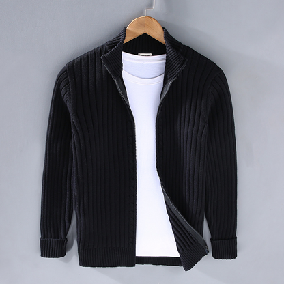 Premium Heren Gebreid Vest van Katoen – Comfort & Klasse