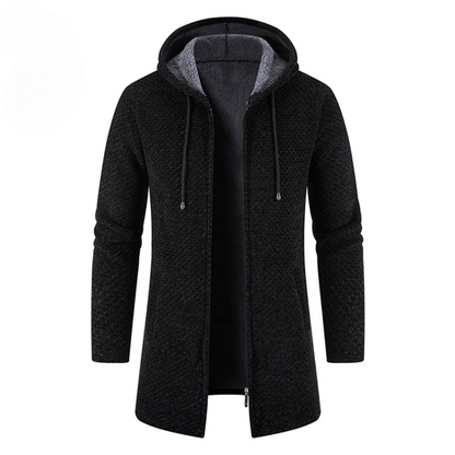 Gebreide Hoodie Heren Jas Warm en Comfortabel