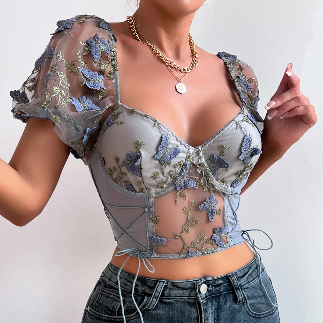 Stijlvolle Croptop VrouwelijkSexy Topje