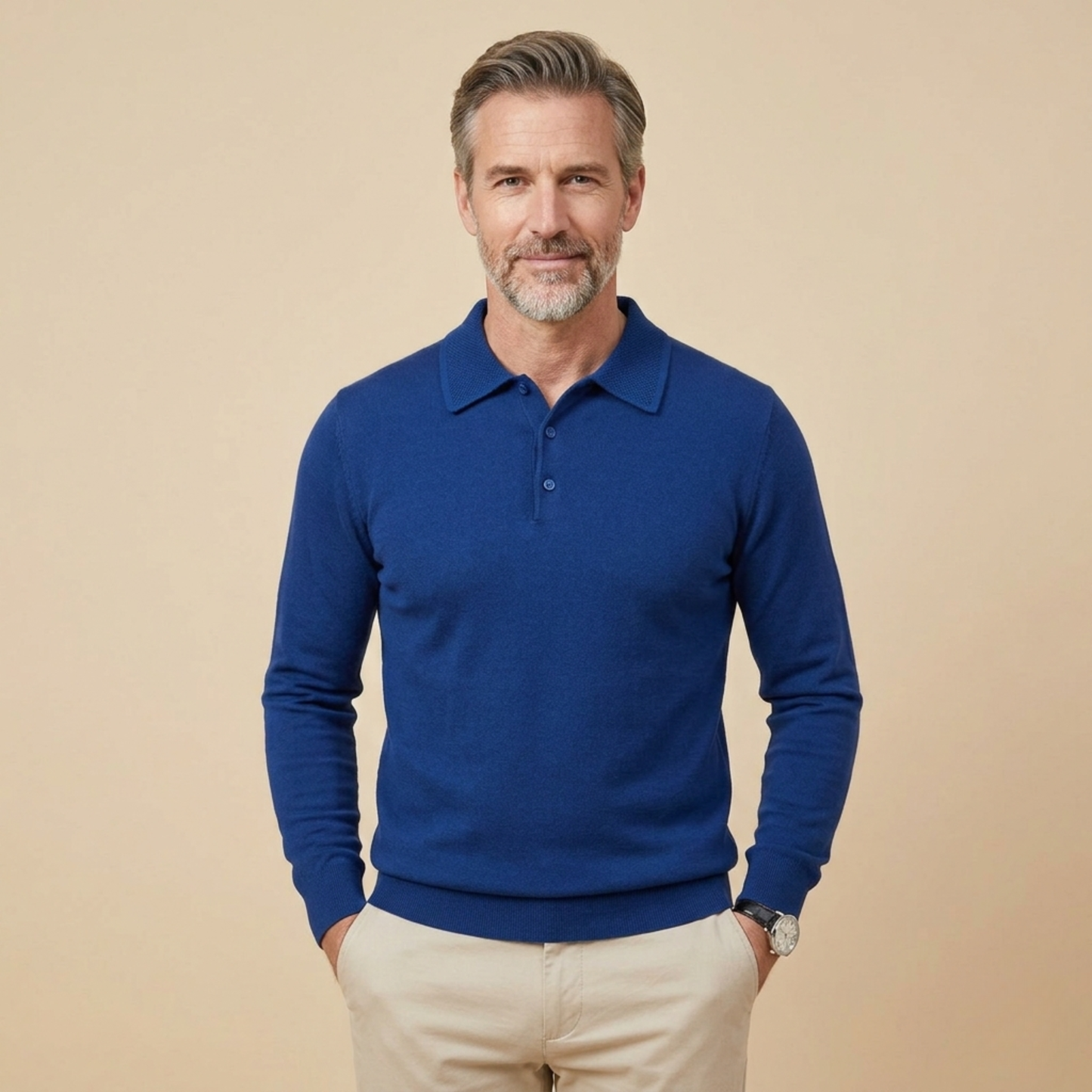 Joel | stijlvol poloshirt met lange mouwen