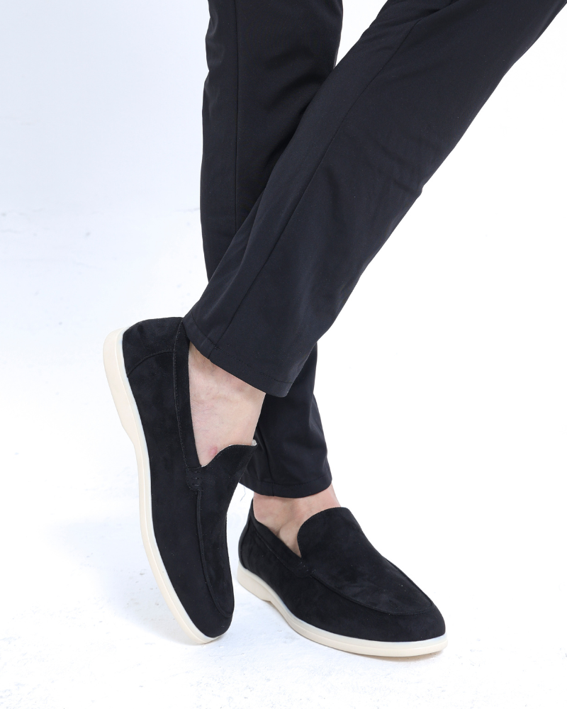 Herenzomerloafers van Suède Elegante Stijl