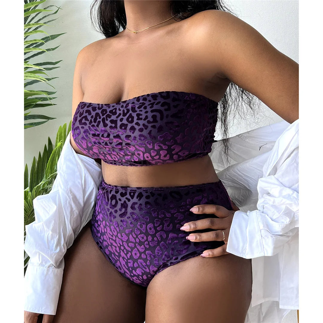 Plus-Size Bikini Sexy Stijlvol zwart