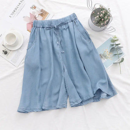 Plus Size Short Ruimvallend Casual Dame Shorts