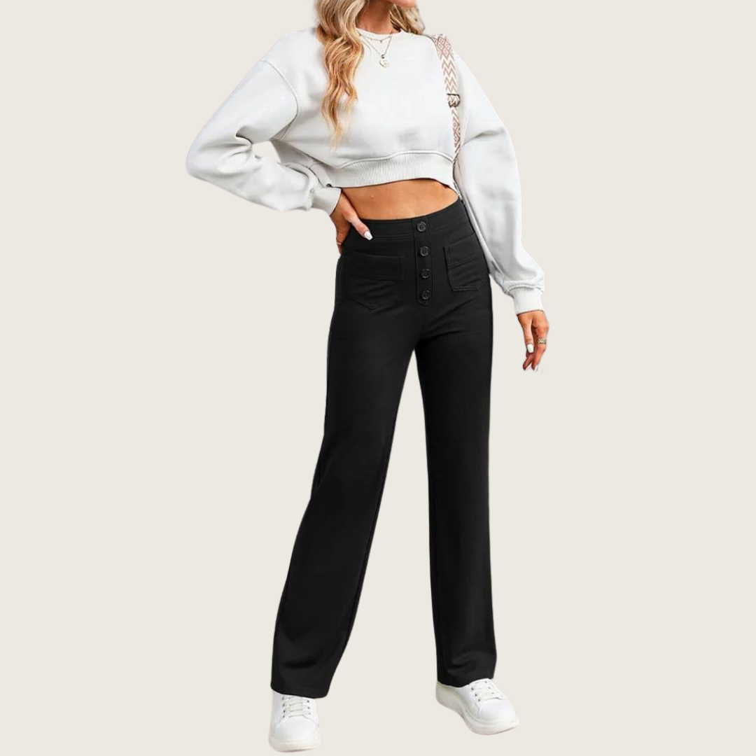 FlexiFit Casual High Waist Stretch Broek voor Dames