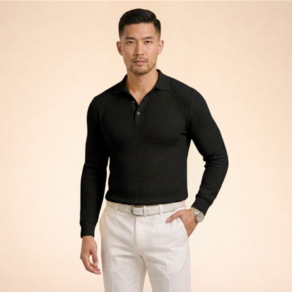 Adrian | Comfortabele en moderne polosweater