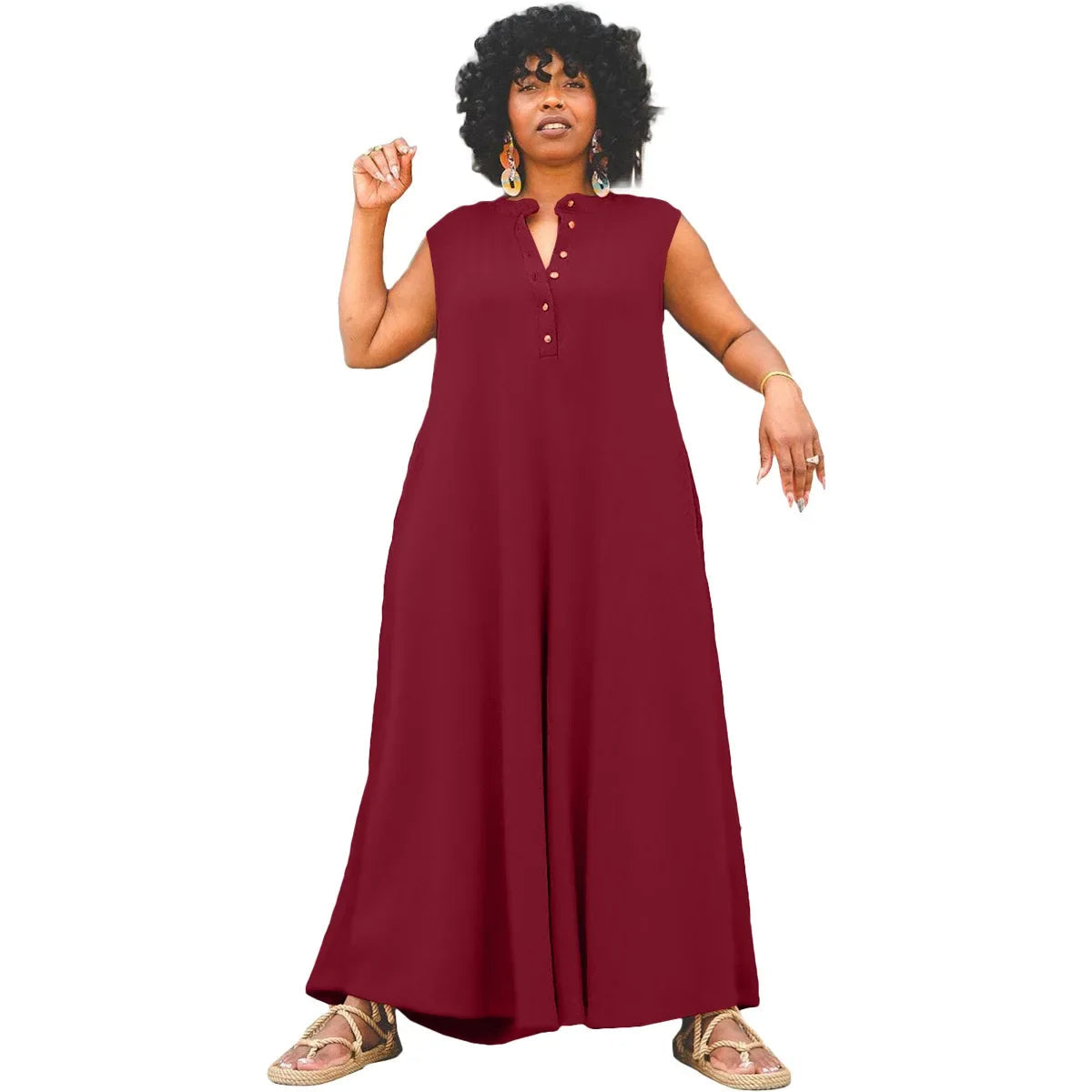 Plus Size Jumpsuit Stijlvol en Casual voor Vrouwen